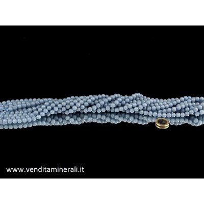 Collana a sfera Angelite da 8 mm (anidrite)