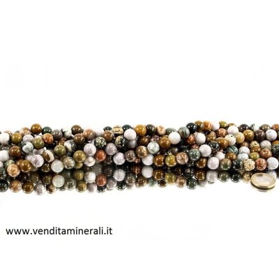 Collana in calcedonio da 12 mm