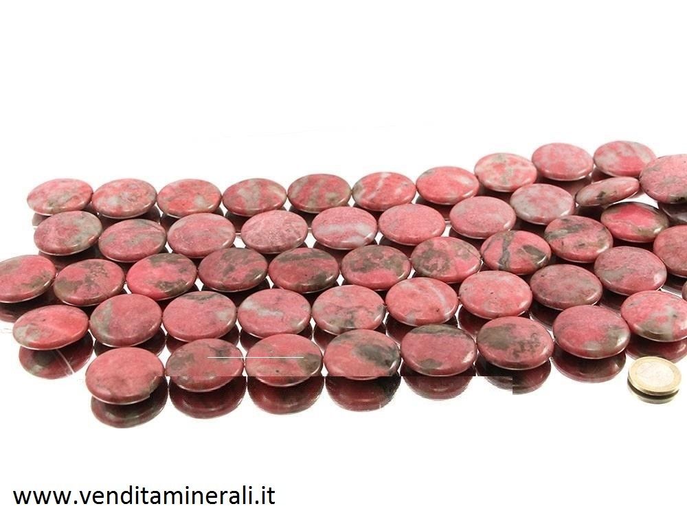 Bottone in filo di rhodonite XL