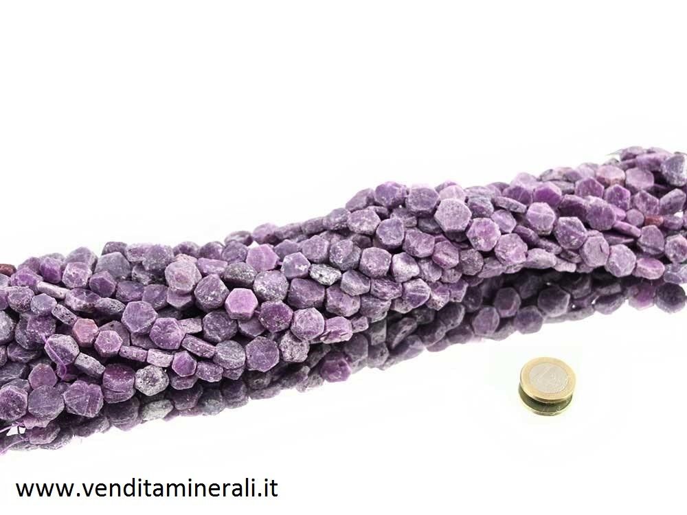 Collana di cristallo color rubino