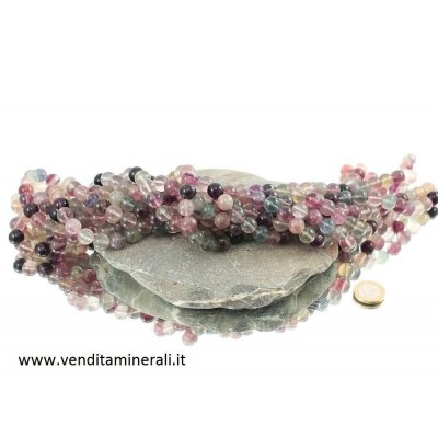 Collana a sfera 12 mm cat. B di fluorite