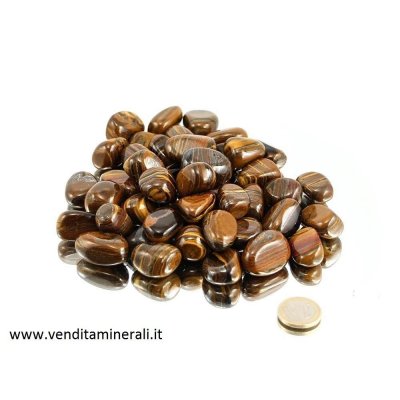 Pietre di ferro tigre burattate - 0,5 kg