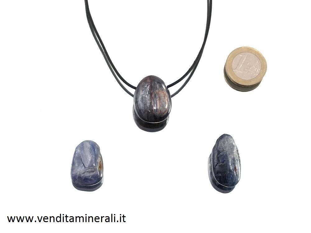 Ciondolo goccia cianite / blu chiaro