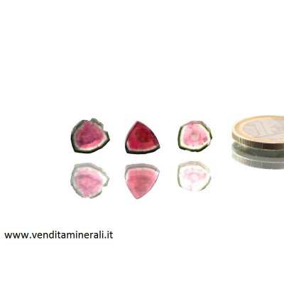 Pietra di tormalina a forma di anguria - 1 pezzo