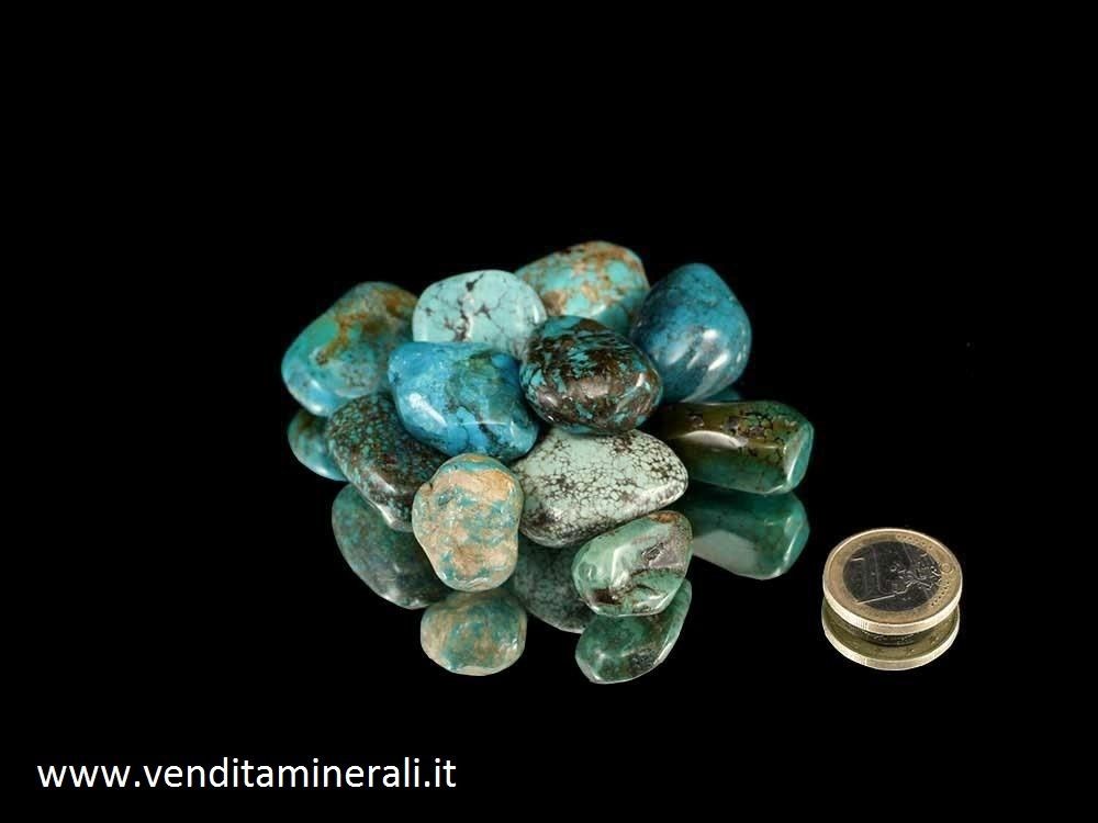 Pietre burattate naturali turchesi 0,1 kg