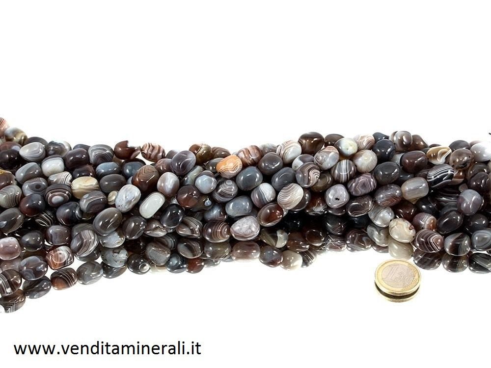 Collana di agata del Botswana