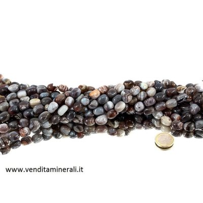 Collana di agata del Botswana