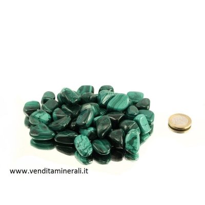 Pietre burattate di malachite 0,5 kg