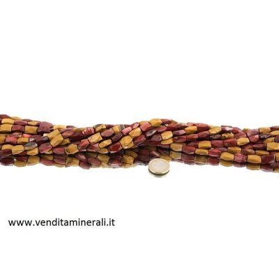 Collana a parallelepipedo sfaccettata di Mookaite