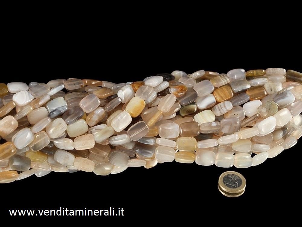 Collana rettangolare di agata