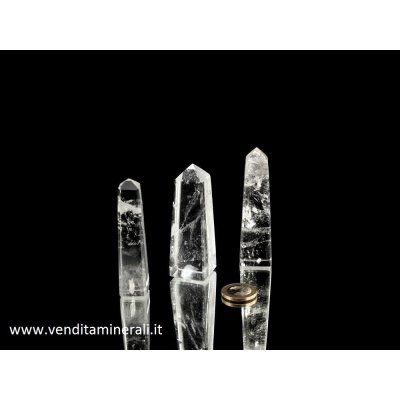 Obelisco di cristallo di rocca circa 7 - 9 cm / 1 pezzo