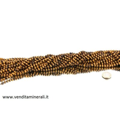 Collana con sfere a occhio di tigre da 6 mm