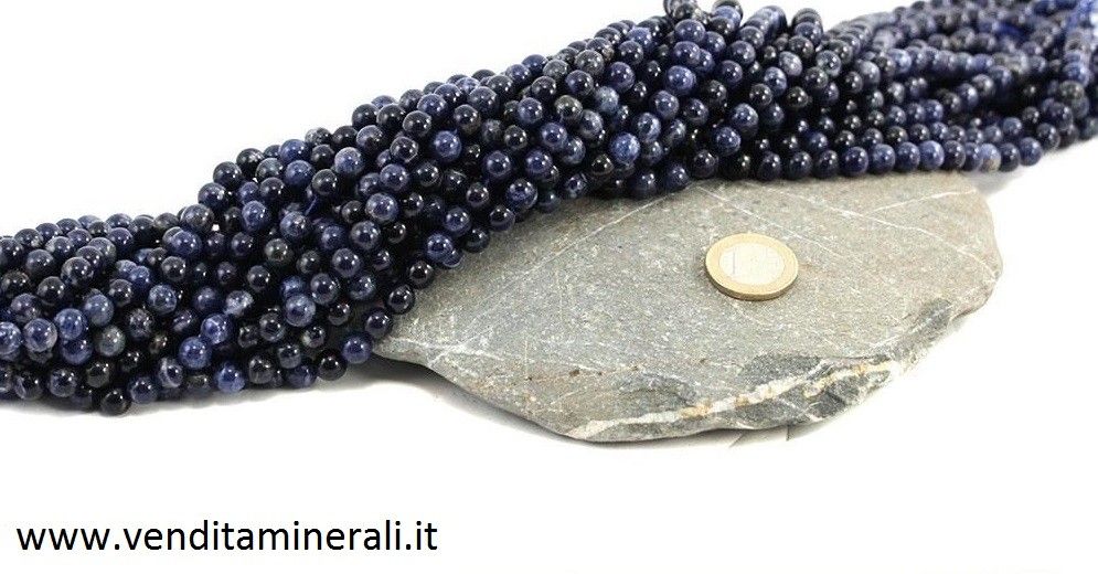 Collana di sodalite da 8 mm