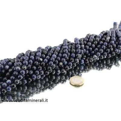 Collana di sodalite da 8 mm