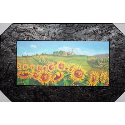 QUADRO CAMPO DI GIRASOLI FALSI D'AUTORE