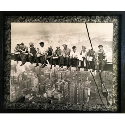 QUADRO LUNCH ATOP A SKYSCRARPER NEW YORK FALSI D'AUTORE