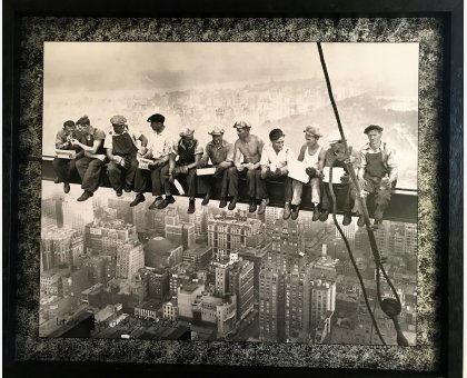 QUADRO LUNCH ATOP A SKYSCRARPER NEW YORK FALSI D'AUTORE