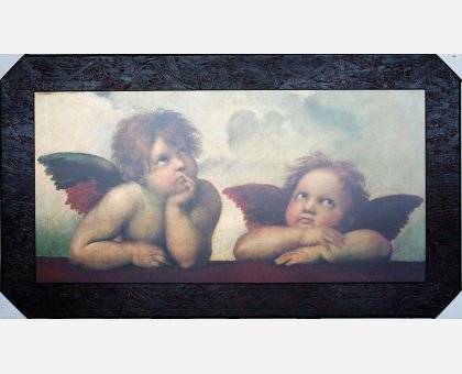 QUADRO ANGELO di RAFFAELLO FALSI D'AUTORE