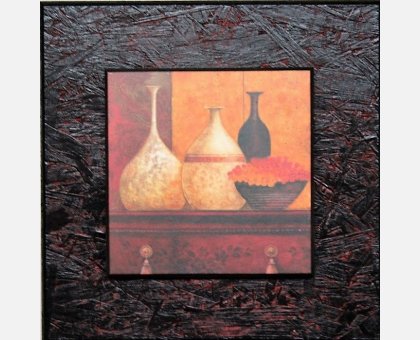 QUADRO VASI E PORTA FIORI ANTICHI FALSI D'AUTORE