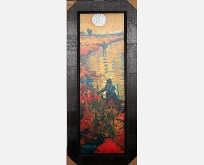 QUADRO RED VINEYARD AT ARLES di VAN GOGH FALSI D'AUTORE