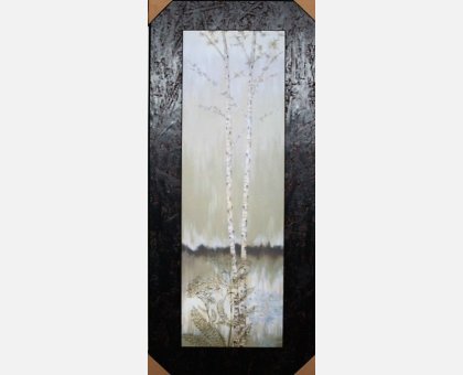 QUADRO DUE ALBERI IN INVERNO FALSI D'AUTORE