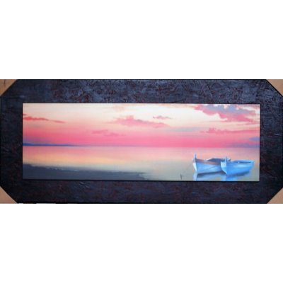 QUADRO TRAMONTO SUL LAGO FALSI D'AUTORE