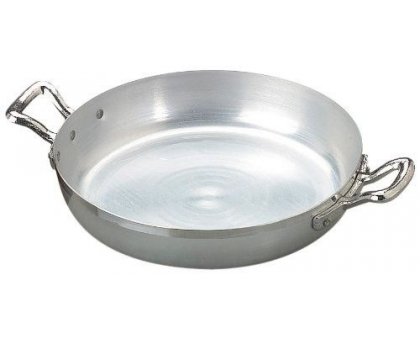 Agnelli Family Tegame 2 Manici, Diametro 28 cm, Alluminio, Argento Chiaro