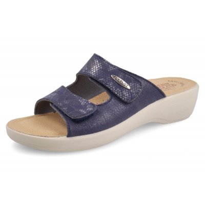 ciabatta da donna in morbida microfibra - BLU