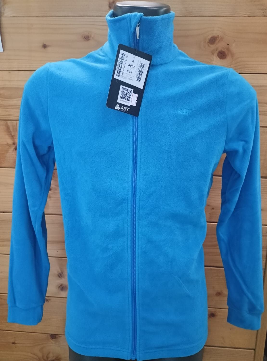 MICROPILE UOMO CON ZIP INTERA AST