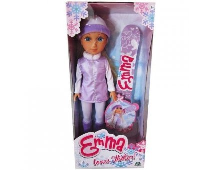 EMMA LOVES WINTER BAMBOLA 40CM SNOWBOARD GIG