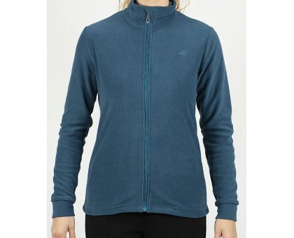 MAGLIA IN MICROPILE C/COLLO ALTO E ZIP INTERA AST