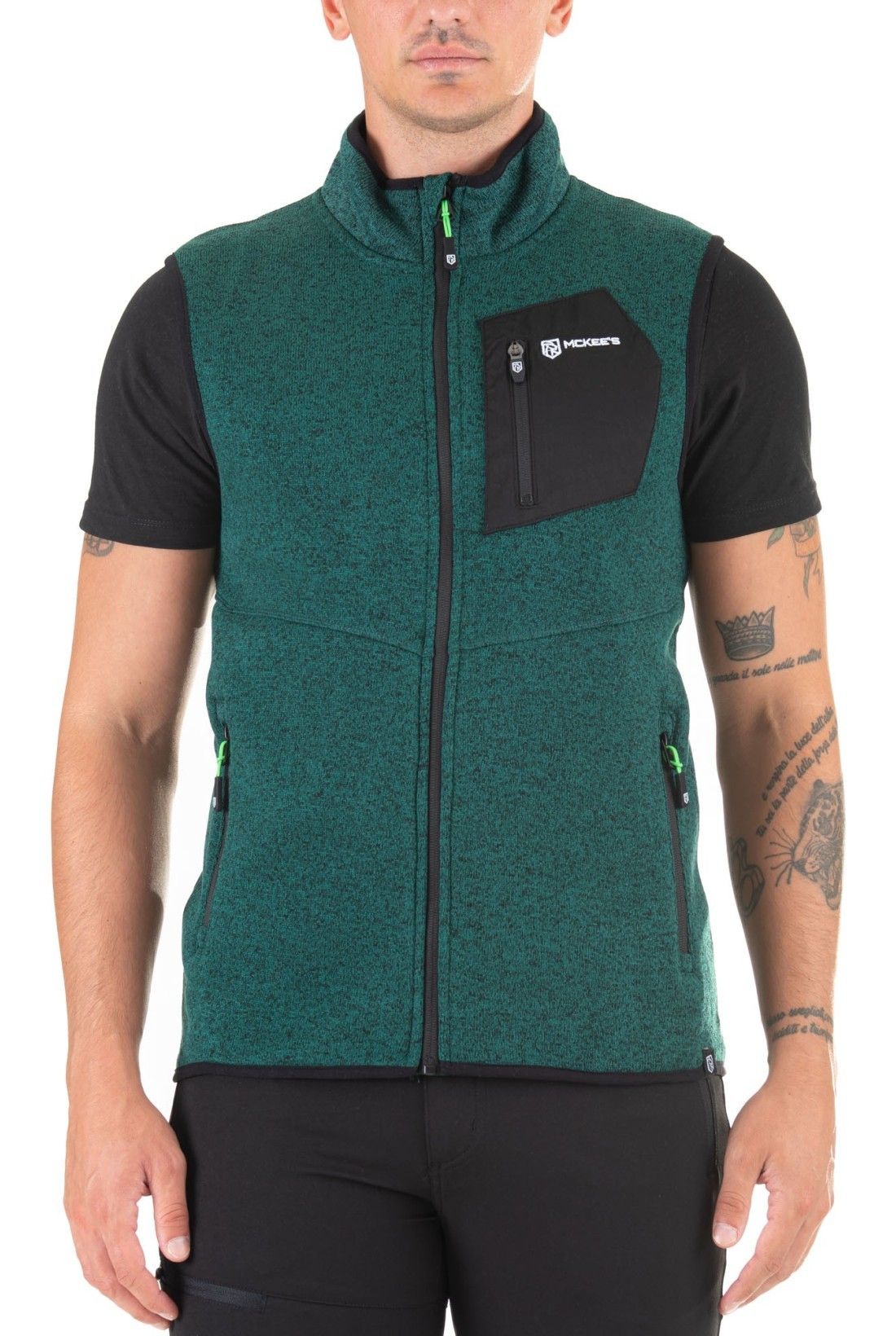 PELMO SMANICATO UOMO IN KNITTED POLAR