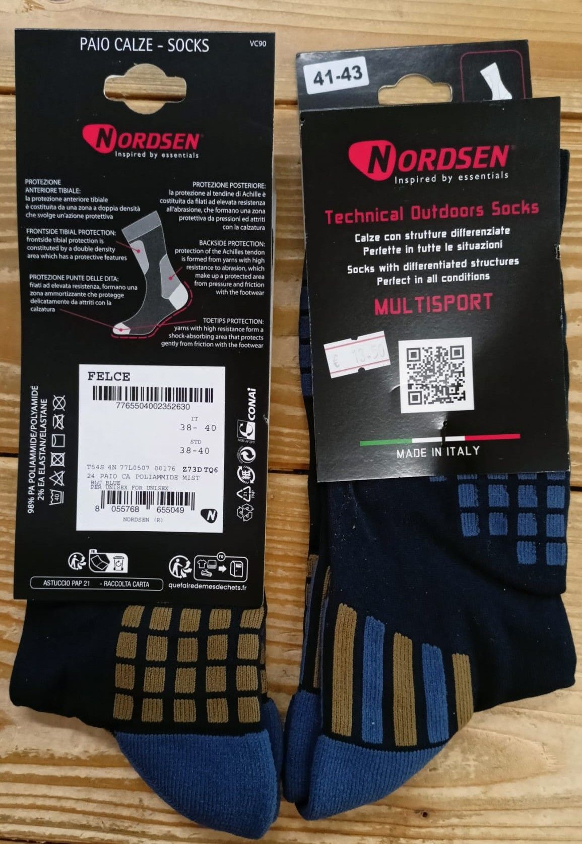 CALZINI TECNICI PER OUTDOOR NORSEN