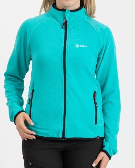 Saponaria - Pile Stretch Donna Full Zip in Waffle Fleece