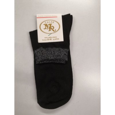 CALZINO DONNA CALDO COTONE CON RISVOLTO