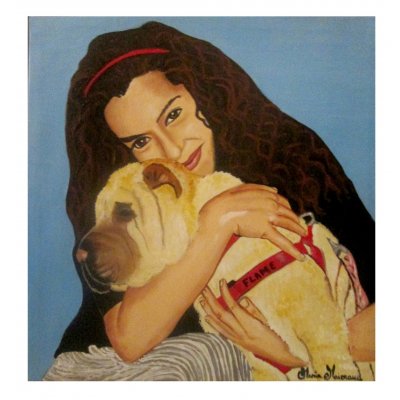 Ritratto di ragazza con cane