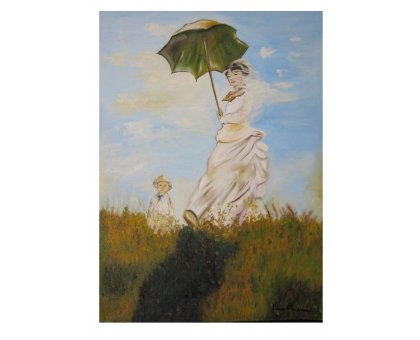 Passeggiata con figlio - Copia di Claude Monet