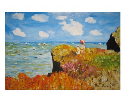 Passeggiata sulla scogliera - Copia di Claude Monet