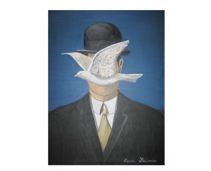 Uomo con cappello - Copia di René Magritte