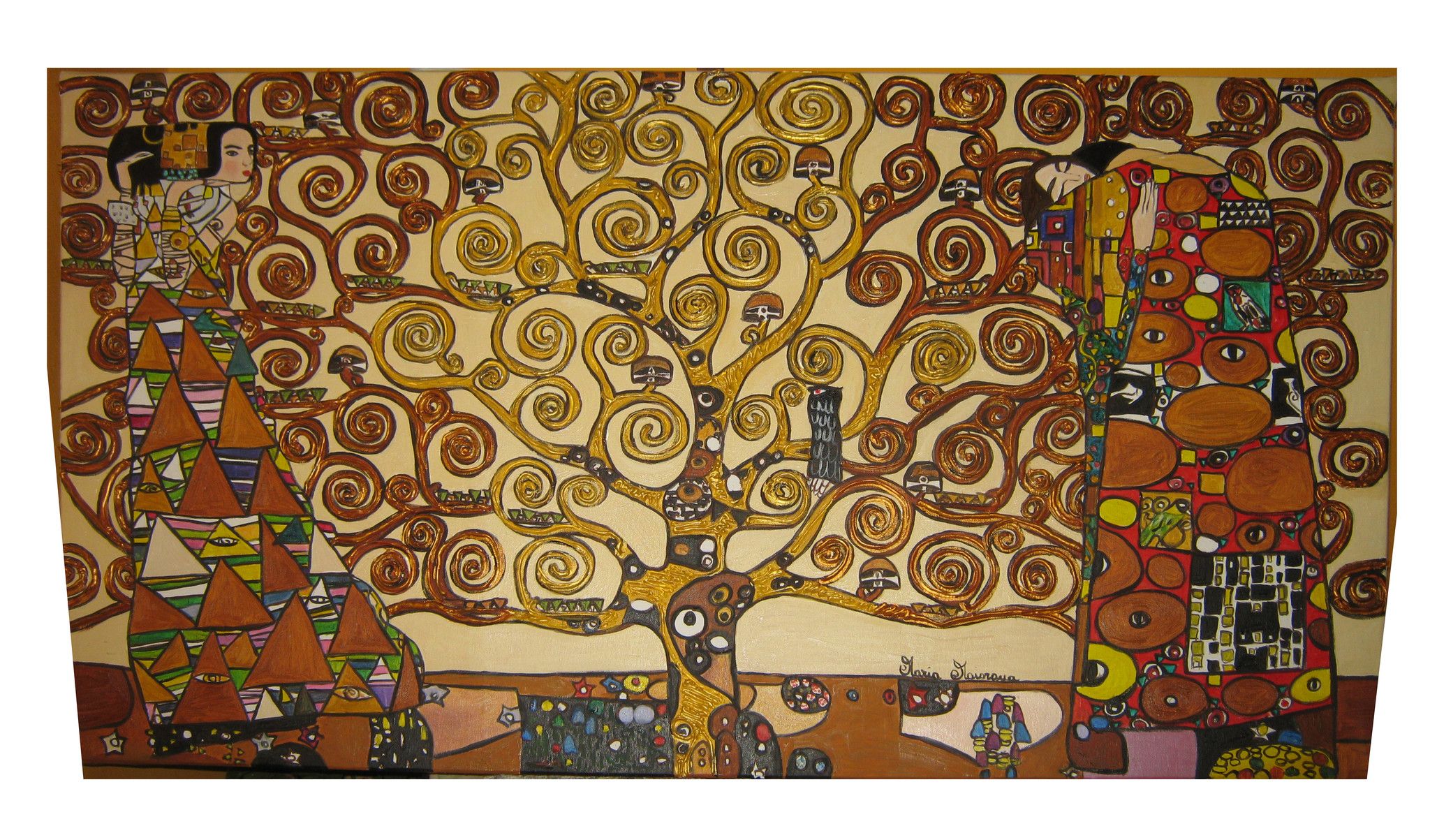 L'albero della vita - Copia di Gustav Klimt - 140x90, Copie d'autore