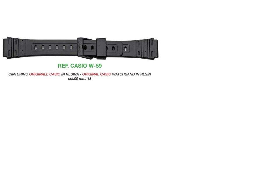 Cinturino Casio W- 59 | Prodotti Cinturini | Shop Online: BRC di Bresciani  Adriano