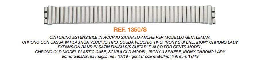Cinturino Metallo 1350 S