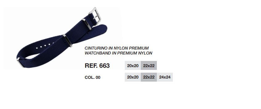 Cinturino Tessuto 663