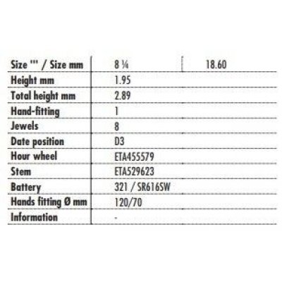 Movimento da Polso Eta E61041