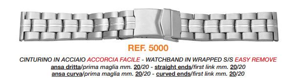 Cinturino Metallo 5000