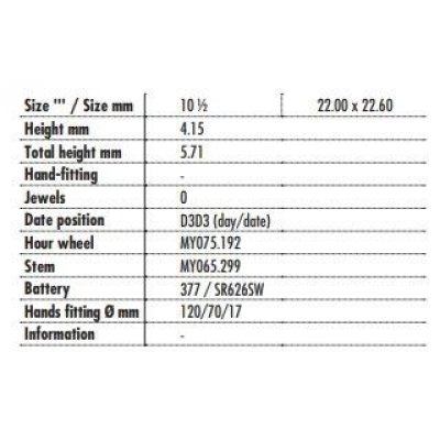 Movimento da Polso Miyota 2105