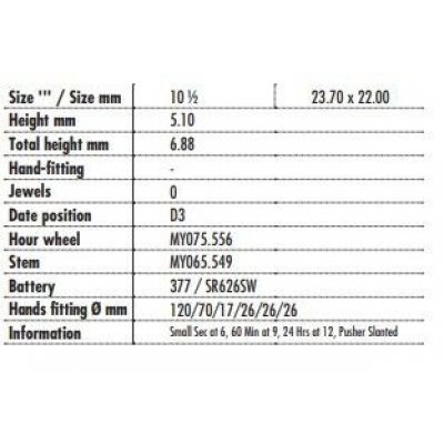 Movimento da Polso Miyota FS10
