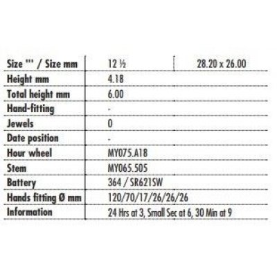 Movimento da Polso Miyota JS20