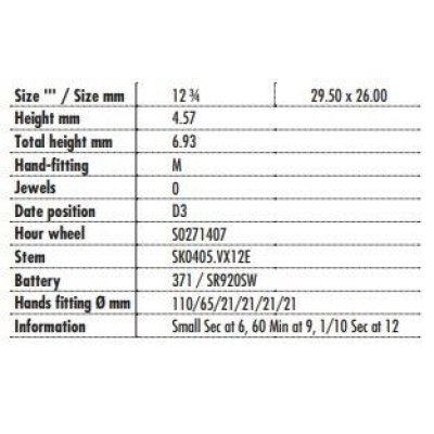 Movimento da Polso Shiojiri VD57
