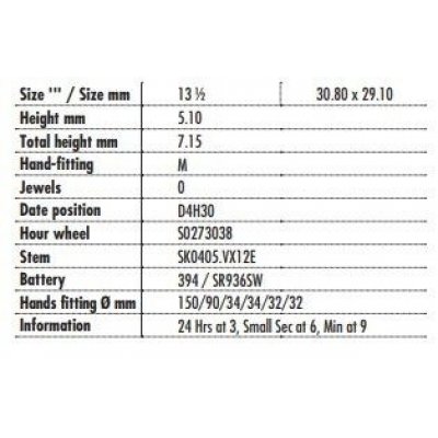 Movimento da Polso Shiojiri VK63